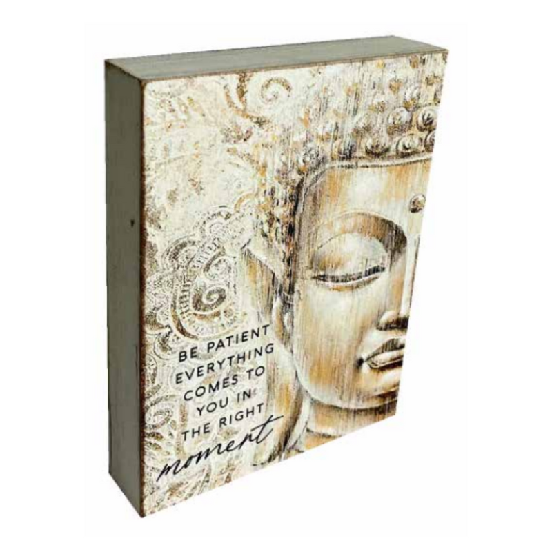 Ronis Buddha Quote Plaques 15x20x3cm Assorted