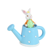 Ronis Bunny Rabbit in Watering Can 13cm Assorted