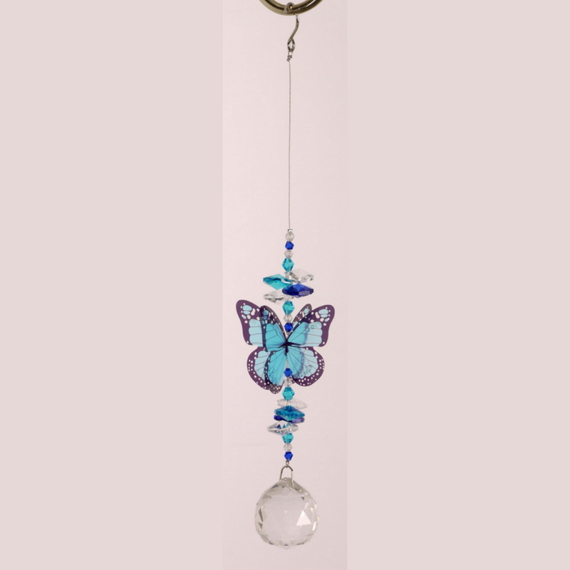 Ronis Butterfly with Crystal Suncatcher 25cm
