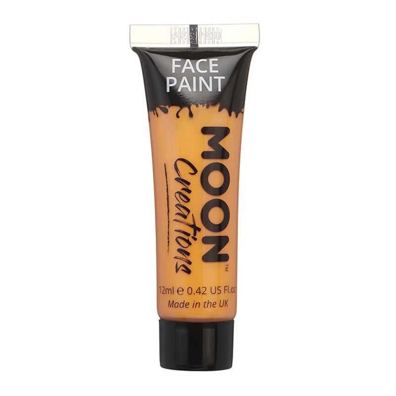 Orange face and body paint tube