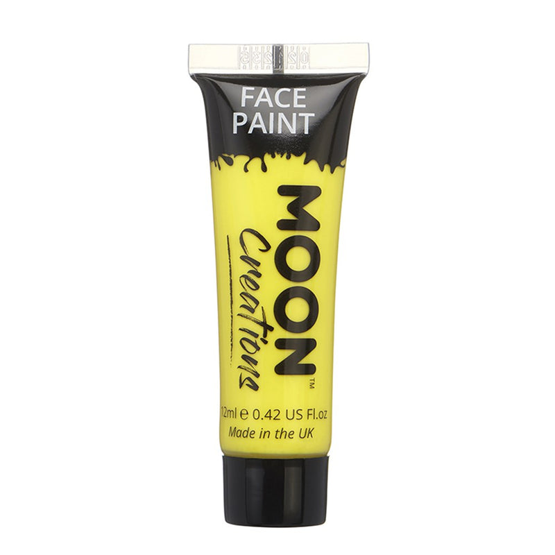 Yellow face and body paint tube