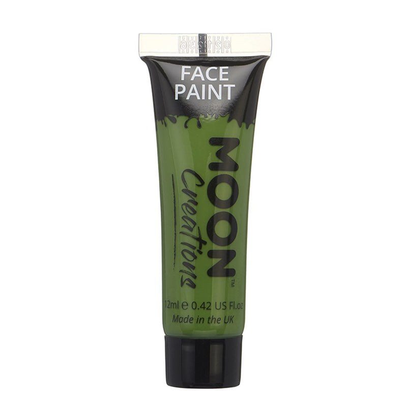 Green face and body paint tube