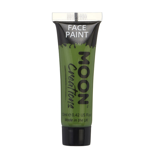 Green face and body paint tube