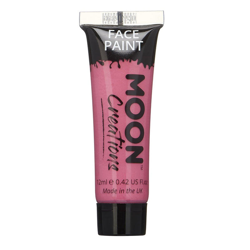 Bright pink face and body paint tube