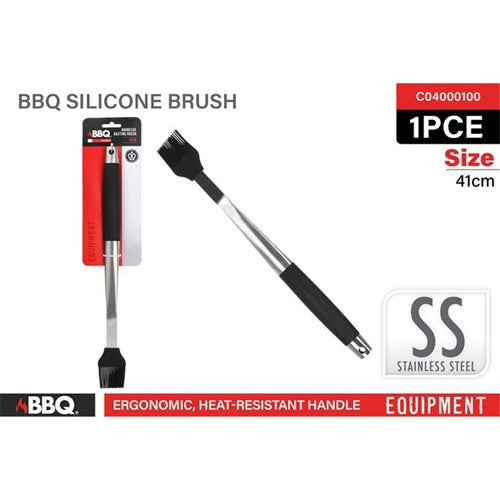 Silicone BBQ basting brush long handle