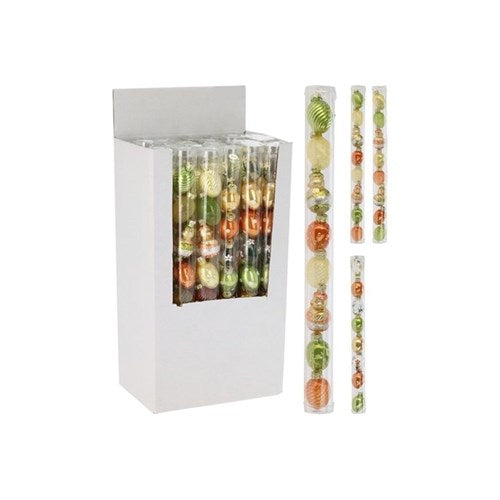 Set of 9 glass hanging Easter egg ornaments