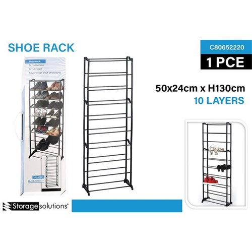 10 tier tall shoe rack tower