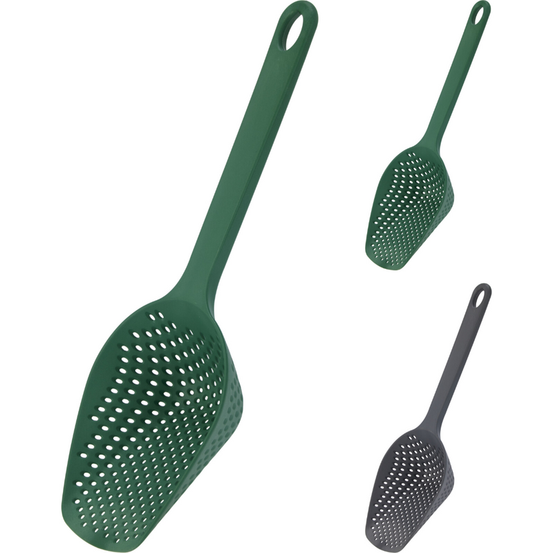 slotted PBT serving spoon in 2 assorted designs