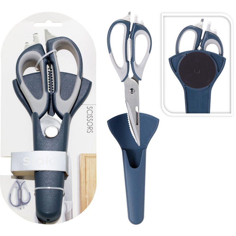 23cm scissors with cover in 2 assorted designs
