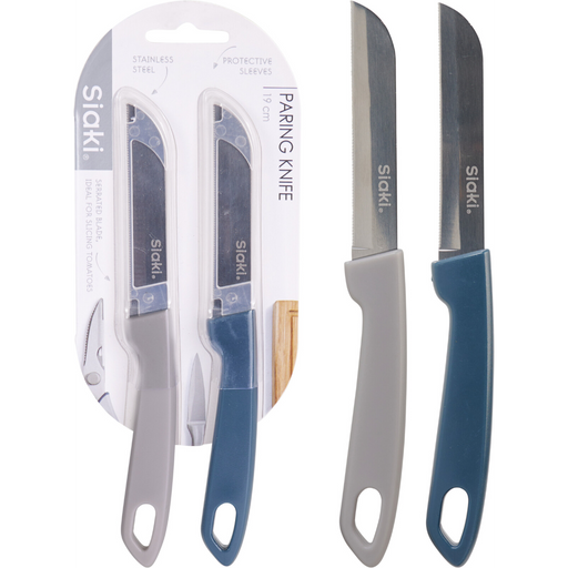 Siaki peeling knife set measuring 19 x 2cm