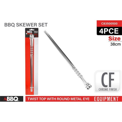 Metal BBQ skewers 38cm