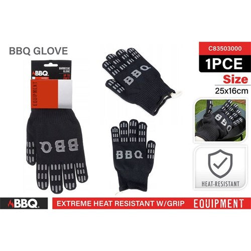 Heat resistant BBQ glove for grilling