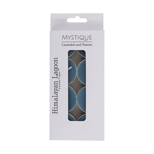 Dusty blue Himalayan lagoon scented tealights 8 pack