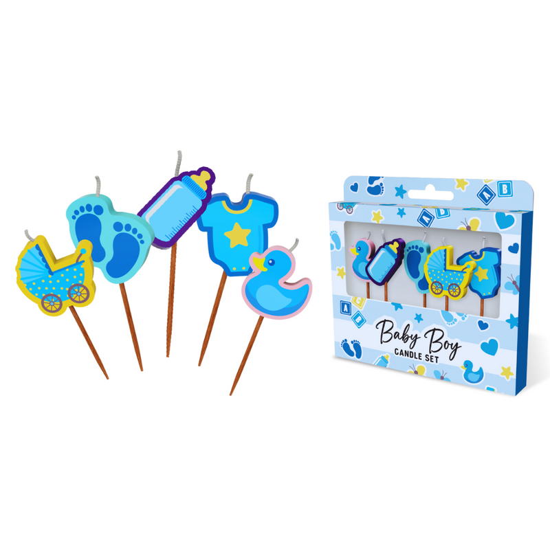 Baby Boy Novelty Candle Pack