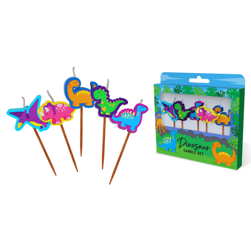Dinosaur Novelty Candle Pack