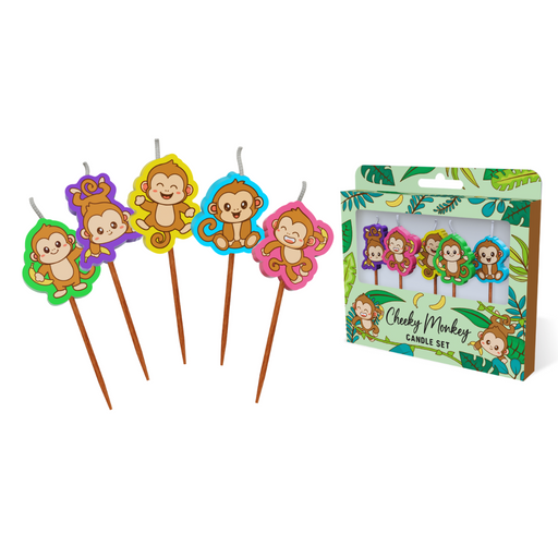 Cheeky Monkey Novelty Candle Pack