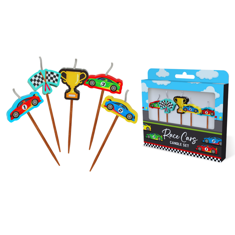 Race Car Novelty Candle Pack