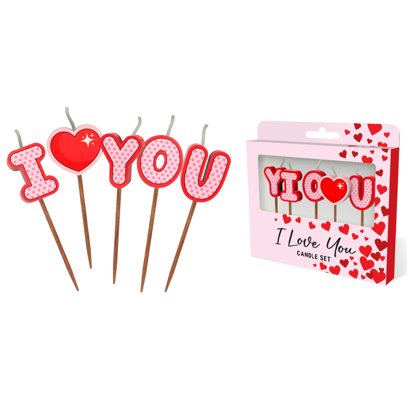 I Love You Novelty Candle Pack