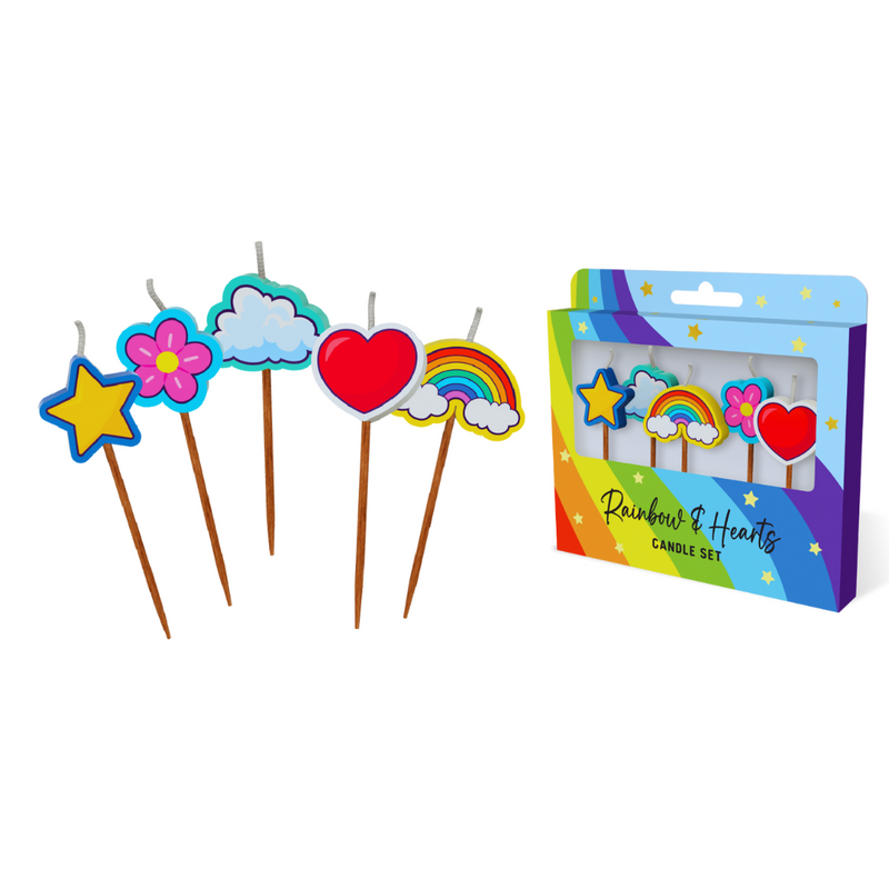 Rainbow Novelty Candle Pack