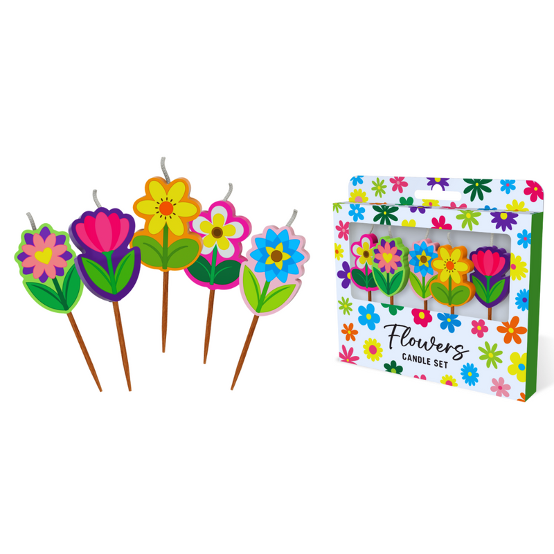 Flowers Novelty Candle Pack