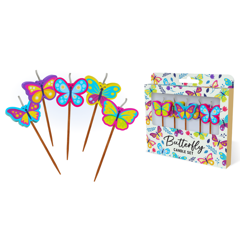Butterflies Novelty Candle Pack