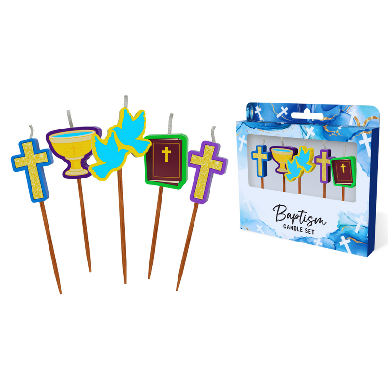 Baptism Novelty Candle Pack