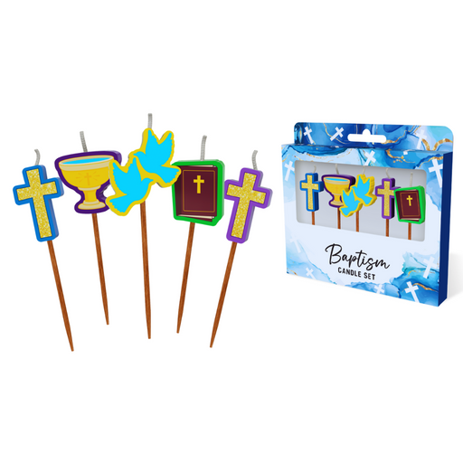 Baptism Novelty Candle Pack