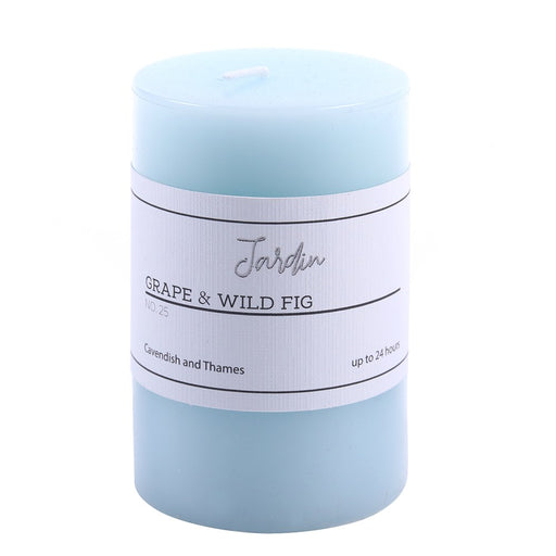Grape and wild fig scented pillar candle