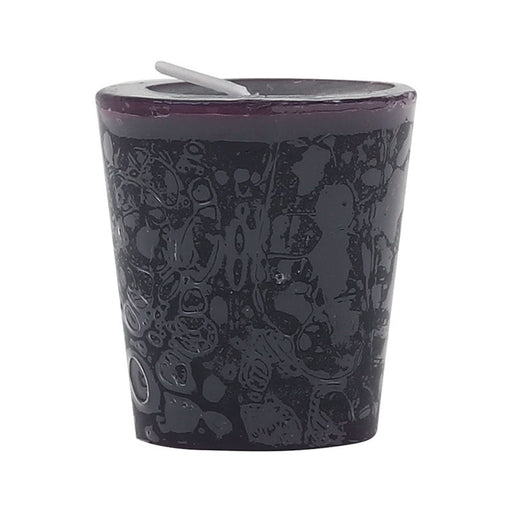 Small plum lilac cotton blossom scented votive candle
