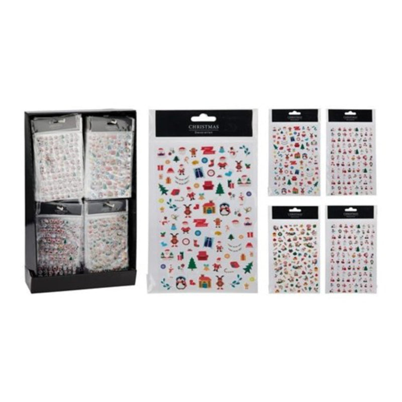 Ronis Stickers 3D Klein Kerst 4 Assorted