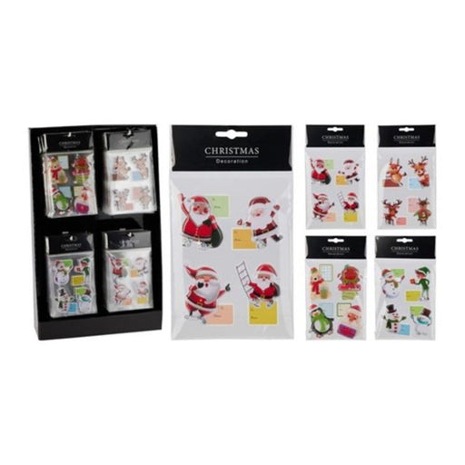 Ronis Big 3D Christmas Stickers 4 Assorted