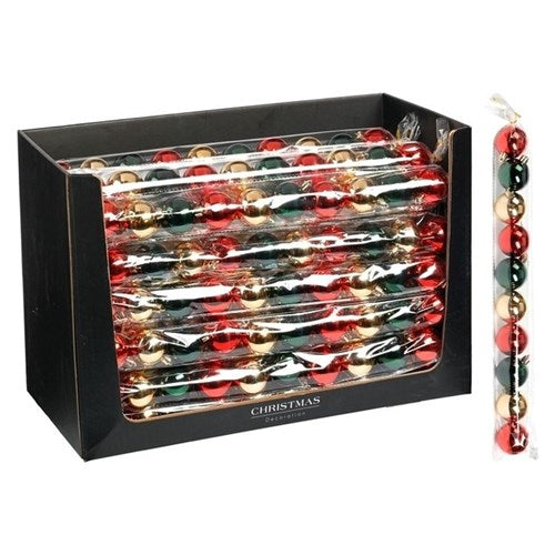 traditional Christmas baubles 50mm set of 10