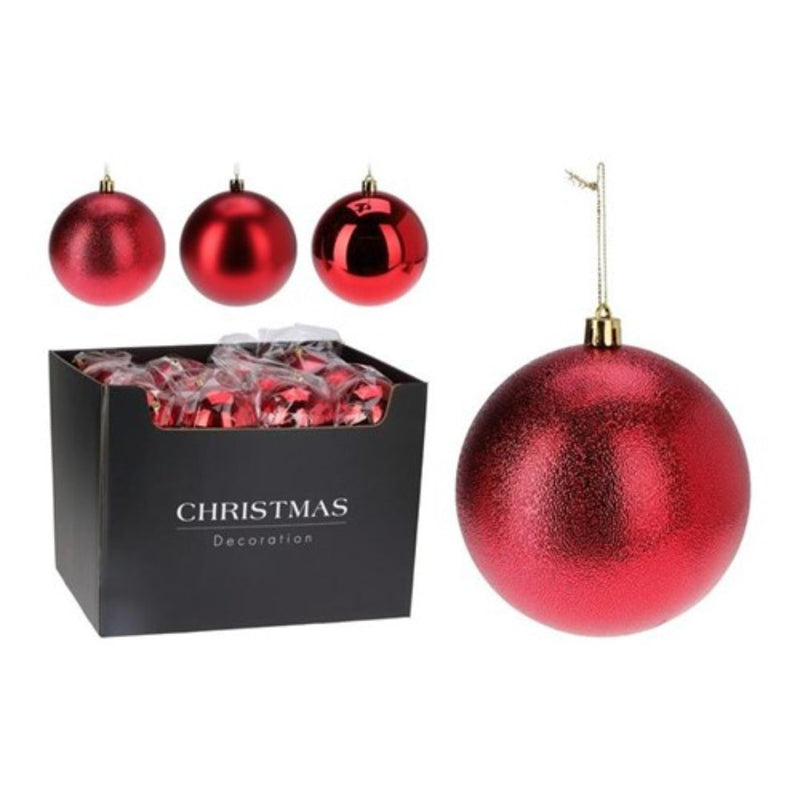 Ronis Bauble 120Mm Red 3 Assorted