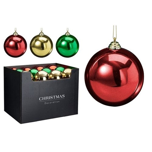 traditional Christmas bauble 120mm assorted