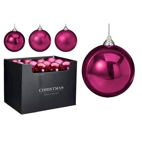 berry Christmas bauble 120mm assorted designs