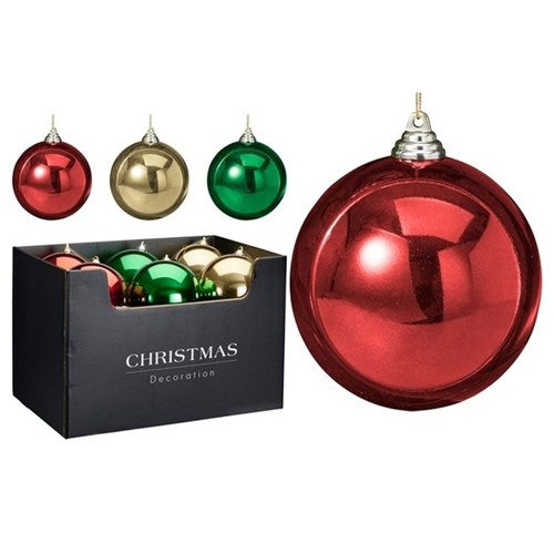 traditional Christmas bauble 140mm assorted