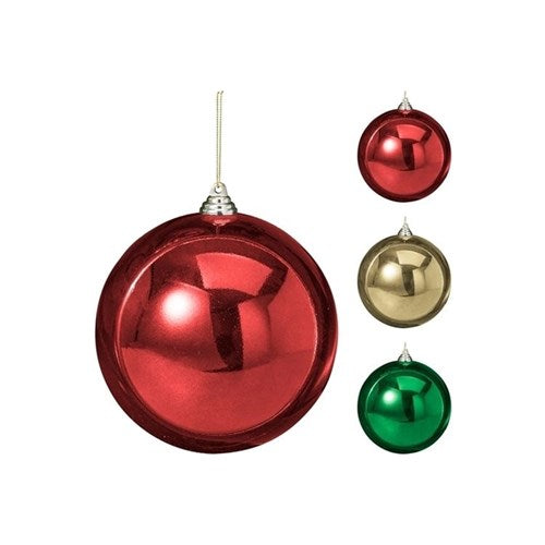 oversized traditional Christmas bauble 180mm assorted
