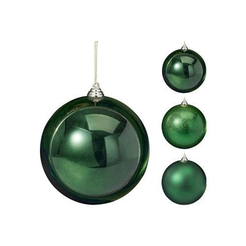 oversized green Christmas bauble 180mm assorted design