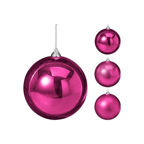oversized 250mm berry Christmas bauble assorted design