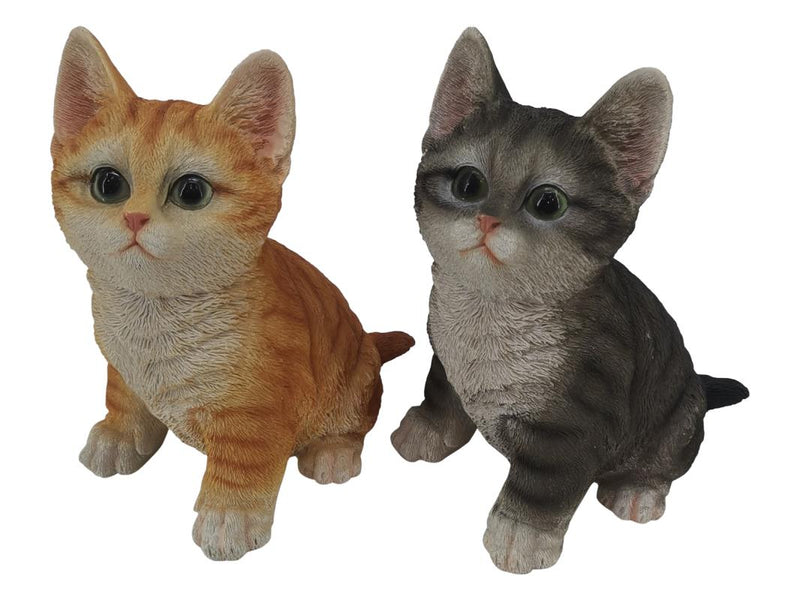 Small sitting cat figurine assorted