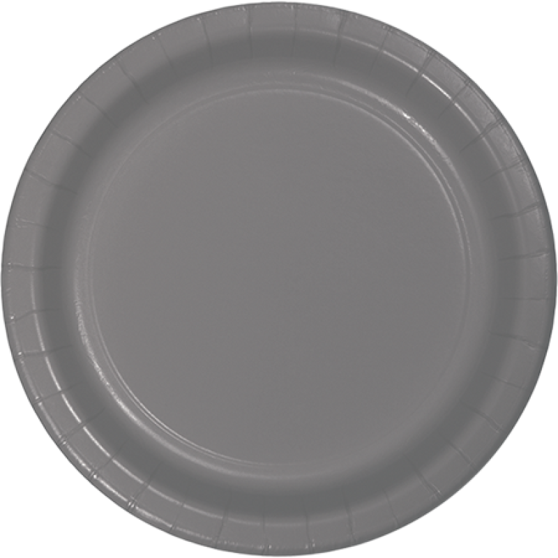 Glamour Gray Banquet Plates Paper 26cm 24pk