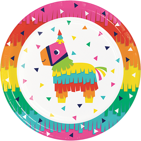 Fiesta paper dinner plates