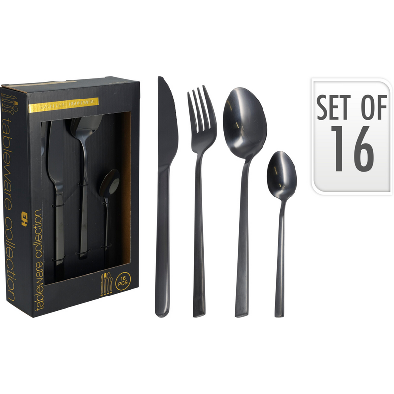 16 piece stainless steel dining cutlery set