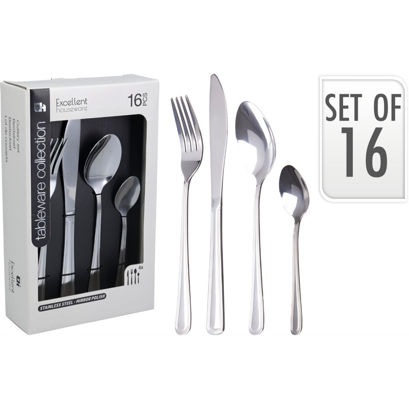 16 piece stainless steel cutlery set
