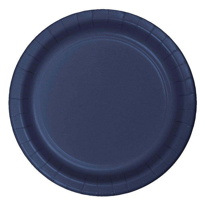 navy blue disposable plates