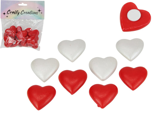 SET OF 12 CRAFT HEARTS 2 ASSTD
