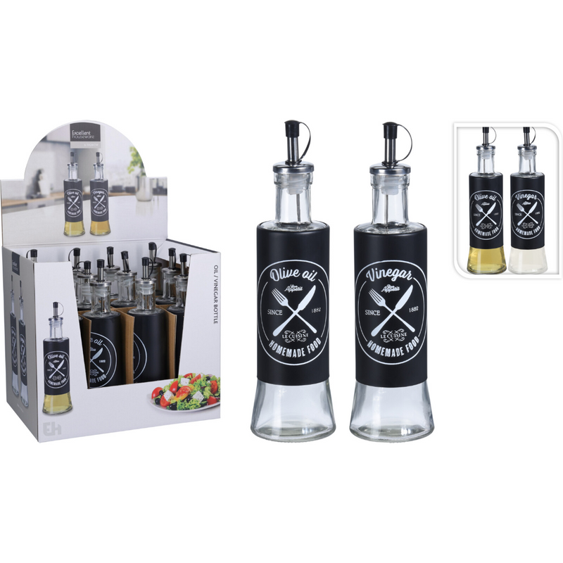 300ml glass oil and vinegar bottle