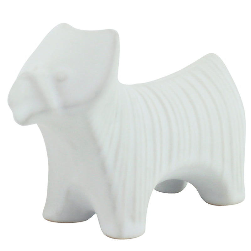 Gifts Ornamental And Figurines Schnauzer White 12X8Cm