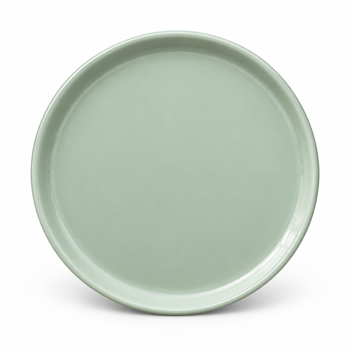 green stoneware side plate 8 inch