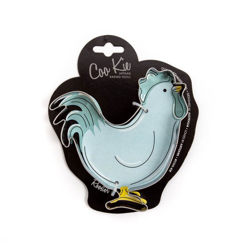 Rooster shaped cookie cutter